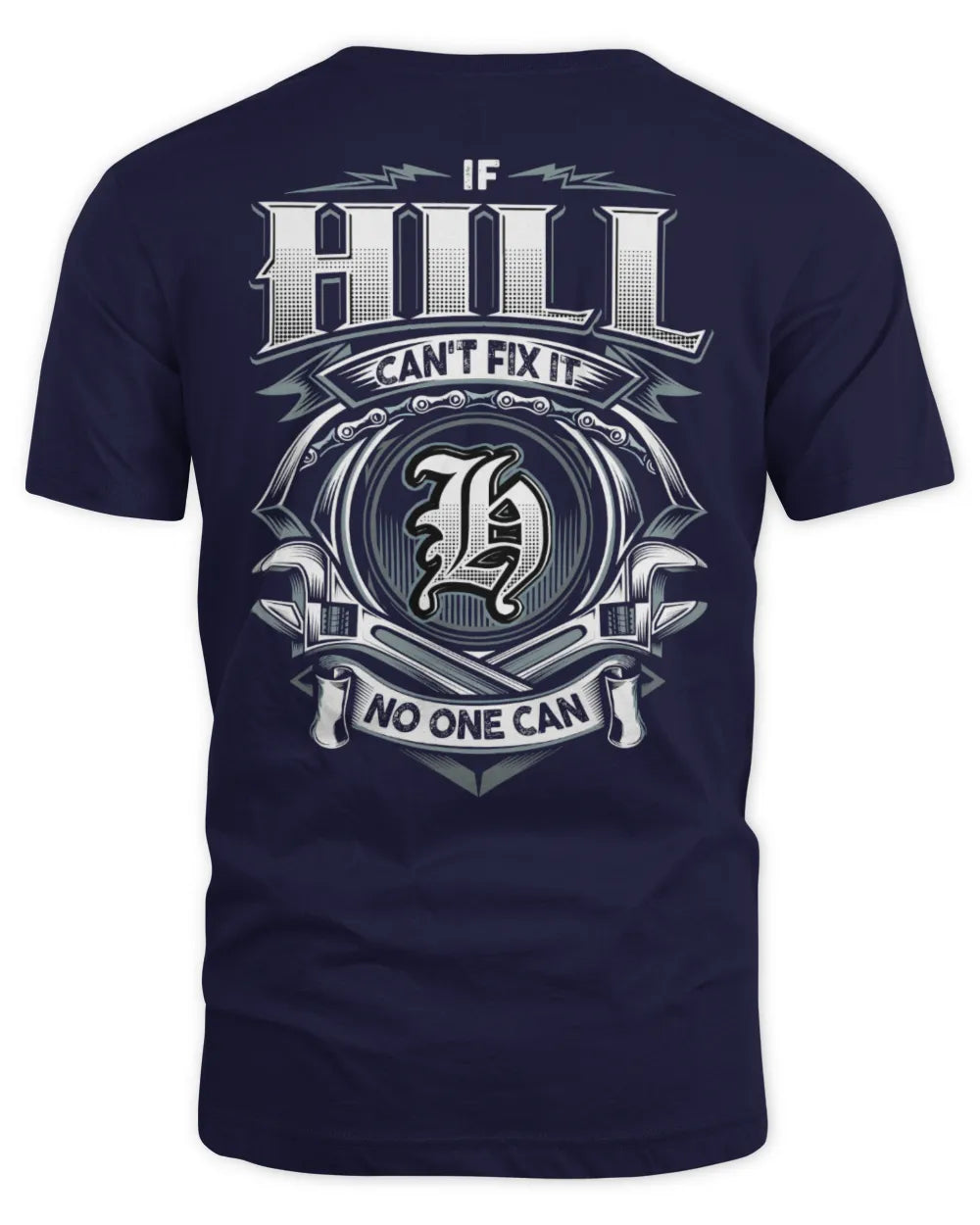 HILL AP81-K4-626 - Personalized Ahmed Quote Apparel “If Ahmed Can't Fix It, No One Can” - Unisex Standard T-Shirt - Navy