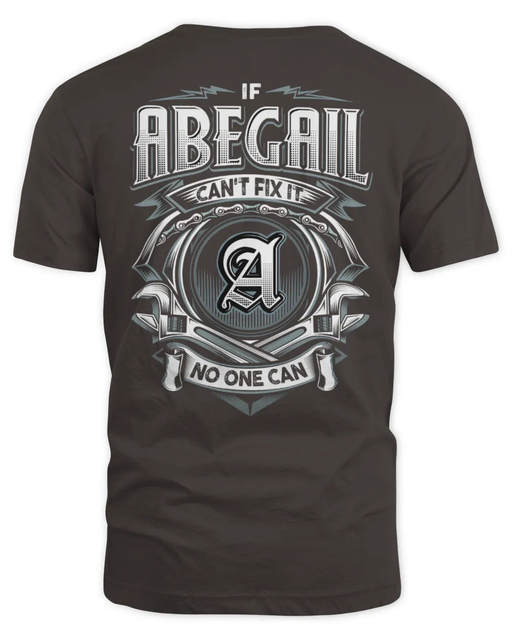 ABEGAIL AP81-K4-626 - Personalized Ahmed Quote Apparel “If Ahmed Can't Fix It, No One Can” - Unisex Standard T-Shirt - Dark Chocolate