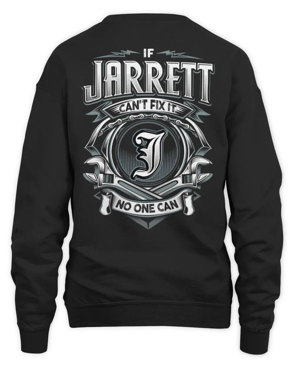 JARRETT AP81-K4-626 - Personalized Ahmed Quote Apparel “If Ahmed Can't Fix It, No One Can” - Unisex Sweatshirt - Black