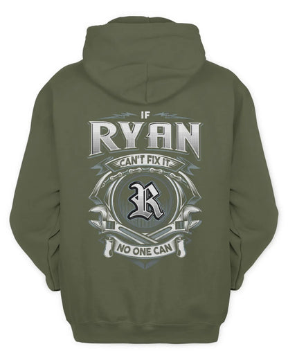 RYAN AP81-K4-626 - Personalized Ahmed Quote Apparel “If Ahmed Can't Fix It, No One Can” - Unisex Hoodie - Military Green