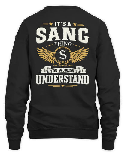 SANG KT06-M008 It’s a [NAME] Thing – You Wouldn’t Understand | Personalized Vintage T-Shirt - Unisex Sweatshirt - Black