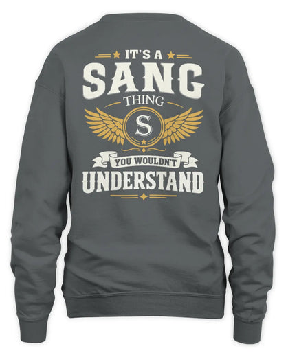 SANG KT06-M008 It’s a [NAME] Thing – You Wouldn’t Understand | Personalized Vintage T-Shirt - Unisex Sweatshirt - Charcoal