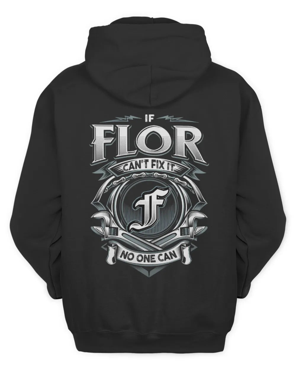FLOR AP81-K4-626 - Personalized Ahmed Quote Apparel “If Ahmed Can't Fix It, No One Can” - Unisex Hoodie - Black