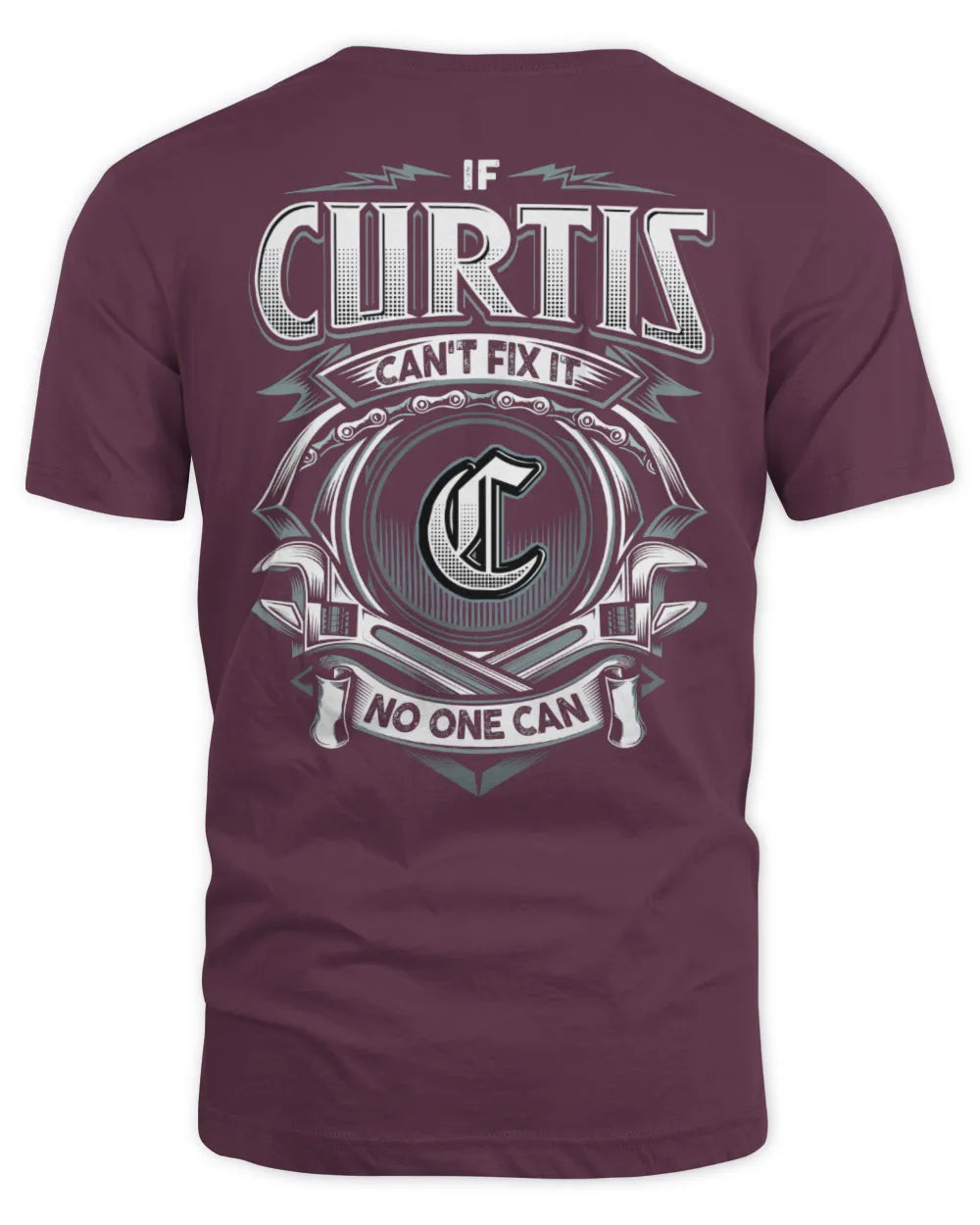 CURTIS AP81-K4-626 - Personalized Ahmed Quote Apparel “If Ahmed Can't Fix It, No One Can” - Unisex Standard T-Shirt - Maroon