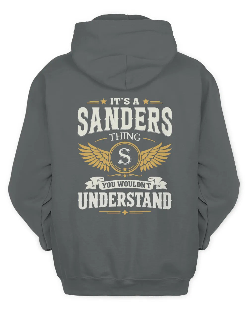 SANDERS KT06-M008 It’s a [NAME] Thing – You Wouldn’t Understand | Personalized Vintage T-Shirt - Unisex Hoodie - Charcoal