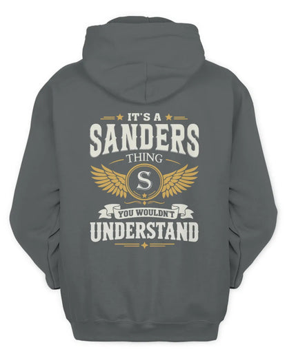 SANDERS KT06-M008 It’s a [NAME] Thing – You Wouldn’t Understand | Personalized Vintage T-Shirt - Unisex Hoodie - Charcoal