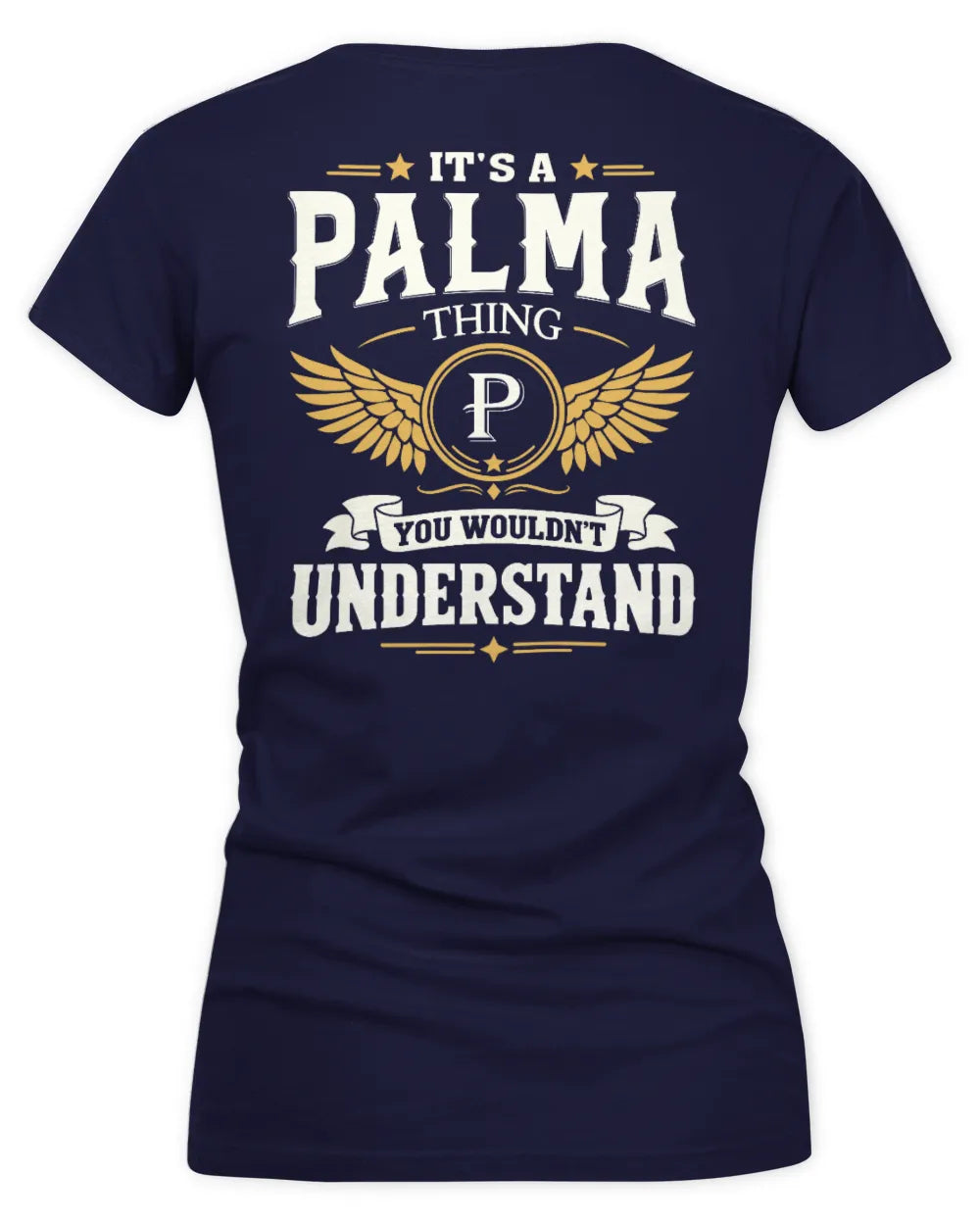 PALMA KT06-M008 It’s a [NAME] Thing – You Wouldn’t Understand | Personalized Vintage T-Shirt - Women's V-Neck T-Shirt - Navy