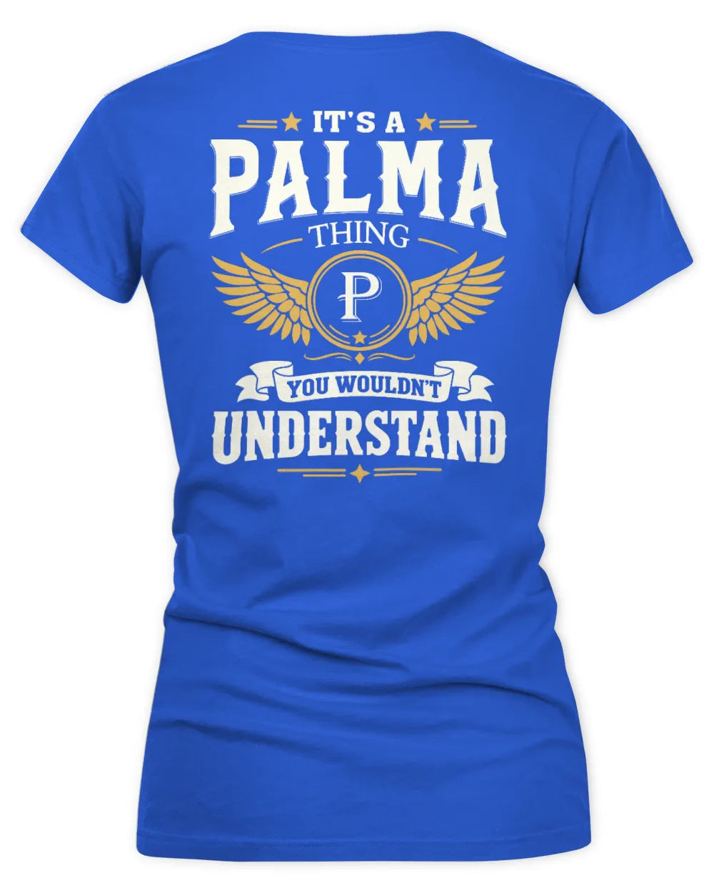 PALMA KT06-M008 It’s a [NAME] Thing – You Wouldn’t Understand | Personalized Vintage T-Shirt - Women's V-Neck T-Shirt - Royal