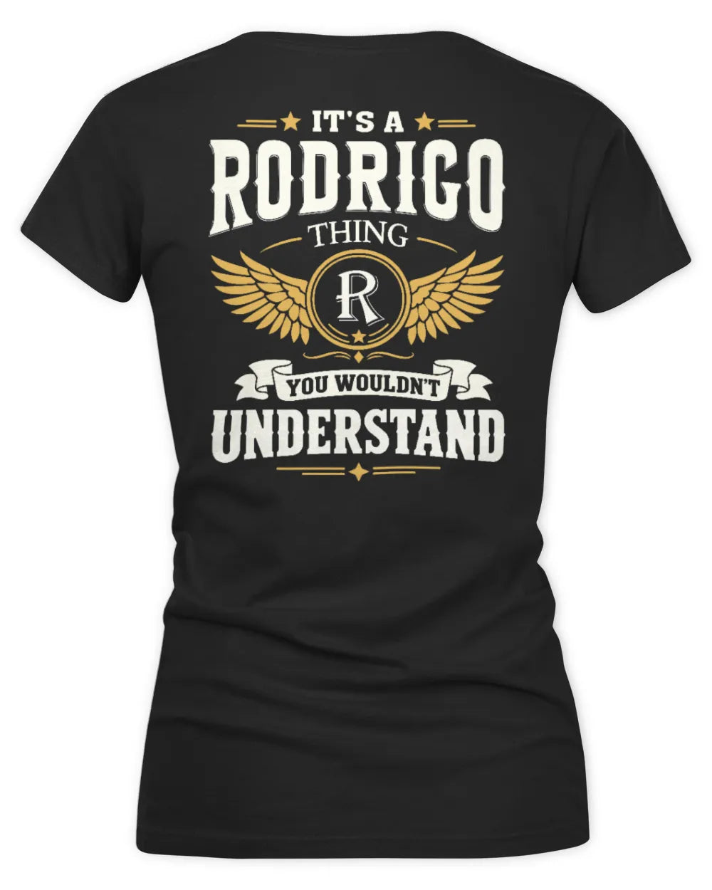 RODRIGO KT06-M008 It’s a [NAME] Thing – You Wouldn’t Understand | Personalized Vintage T-Shirt - Women's V-Neck T-Shirt - Black