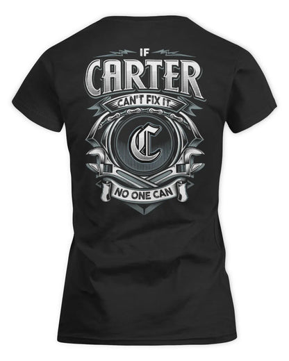 CARTER AP81-K4-626 - Personalized Ahmed Quote Apparel “If Ahmed Can't Fix It, No One Can” - Women's Standard T-Shirt - Black