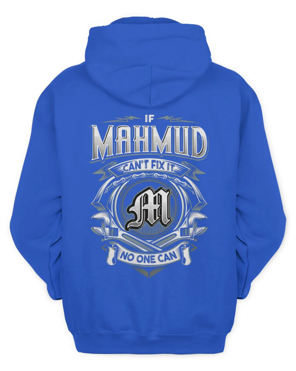 MAHMUD AP81-K4-626 - Personalized Ahmed Quote Apparel “If Ahmed Can't Fix It, No One Can” - Unisex Hoodie - Royal