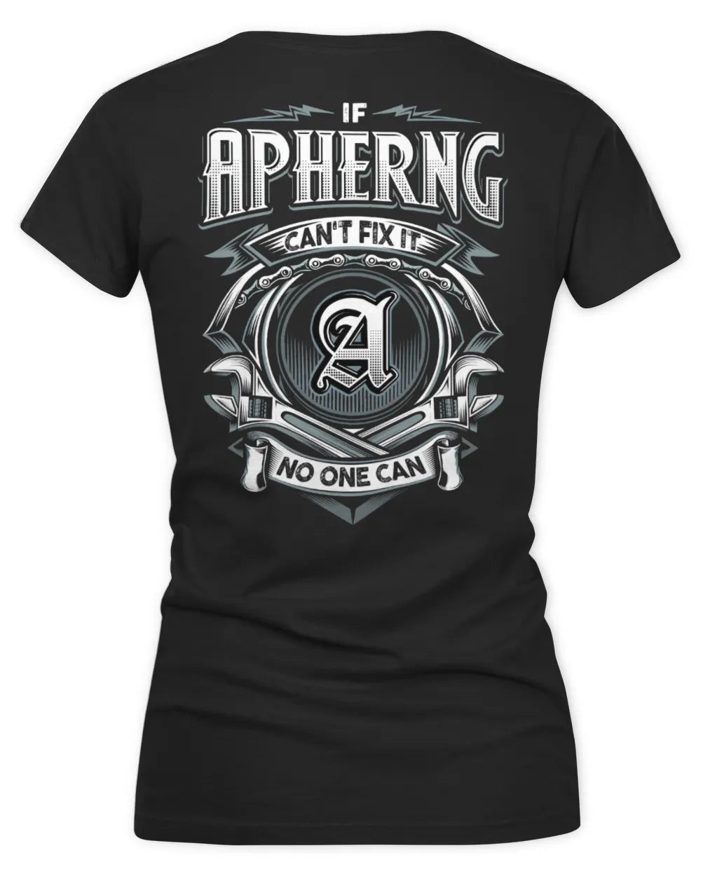 APHERNG AP81-K4-626 - Personalized Ahmed Quote Apparel “If Ahmed Can't Fix It, No One Can” - Women's V-Neck T-Shirt - Black