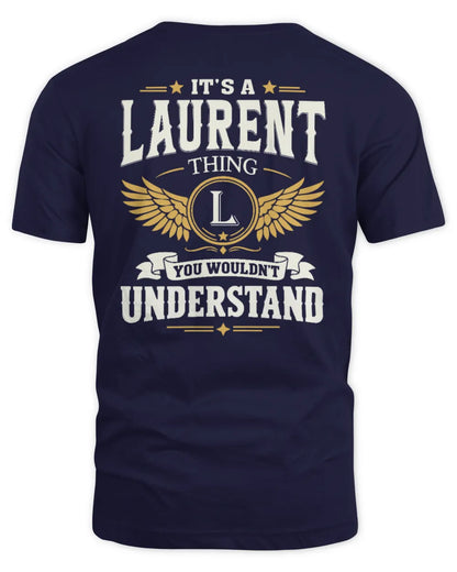 LAURENT KT06-M008 It’s a [NAME] Thing – You Wouldn’t Understand | Personalized Vintage T-Shirt - Unisex Standard T-Shirt - Navy