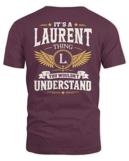 LAURENT KT06-M008 It’s a [NAME] Thing – You Wouldn’t Understand | Personalized Vintage T-Shirt - Unisex Standard T-Shirt - Maroon