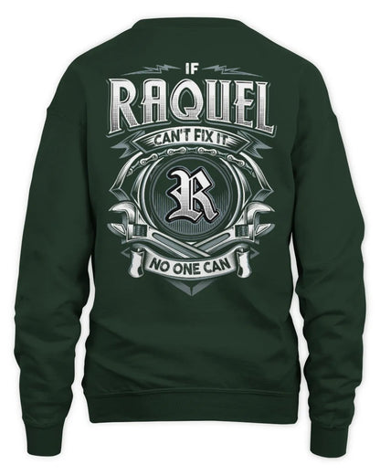RAQUEL AP81-K4-626 - Personalized Ahmed Quote Apparel “If Ahmed Can't Fix It, No One Can” - Unisex Sweatshirt - Forest Green