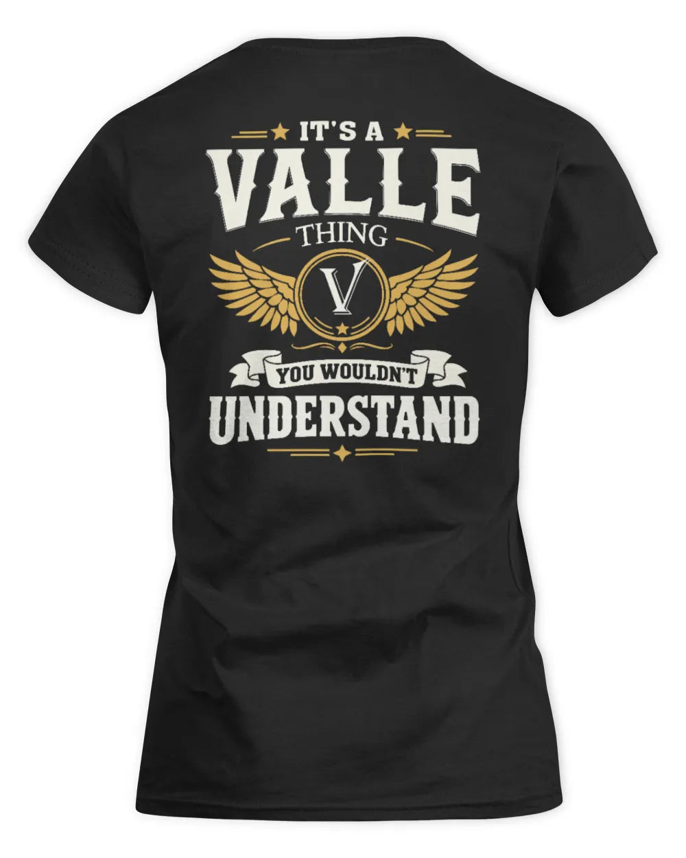 VALLE KT06-M008 It’s a [NAME] Thing – You Wouldn’t Understand | Personalized Vintage T-Shirt - Women's Standard T-Shirt - Black