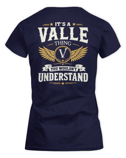 VALLE KT06-M008 It’s a [NAME] Thing – You Wouldn’t Understand | Personalized Vintage T-Shirt - Women's Standard T-Shirt - Navy