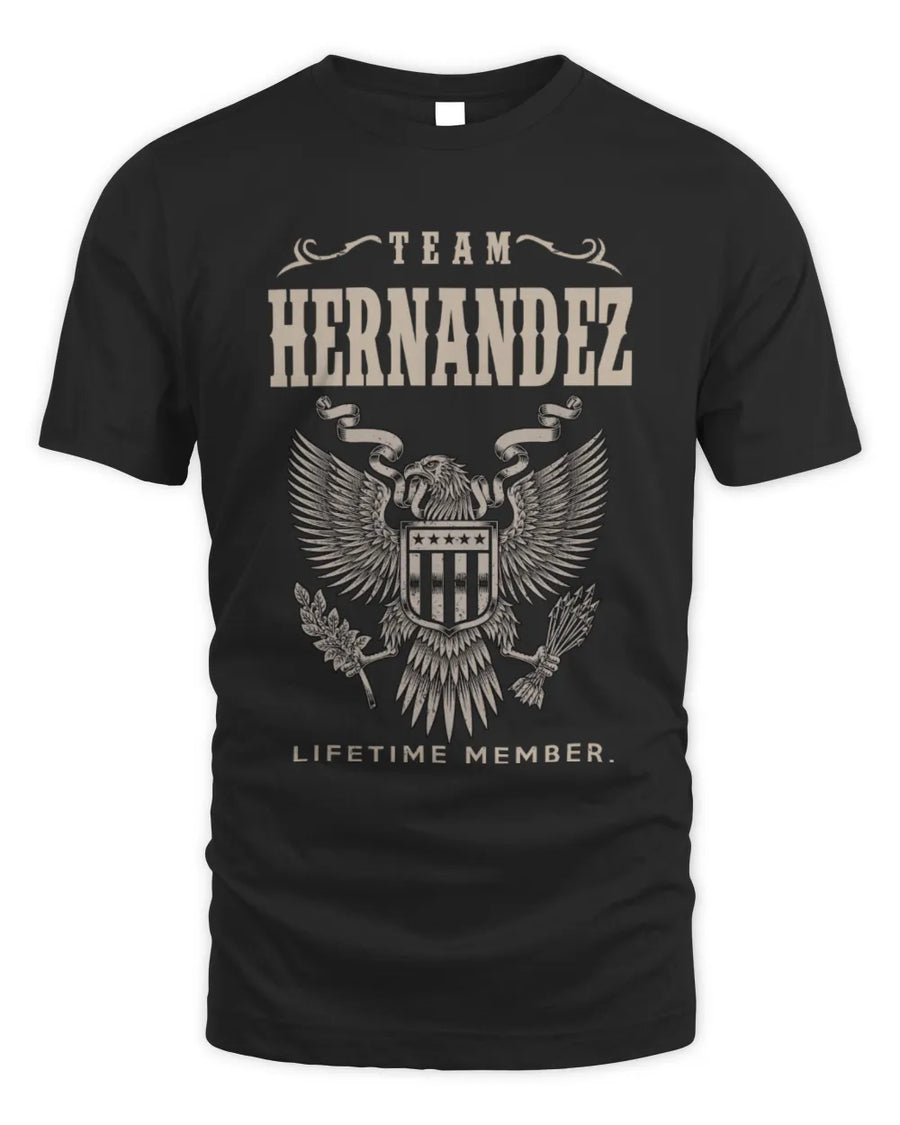 HERNANDEZ TP06-K82 – Personalized Classic Style Apparel “Team NAME Lifetime Member”