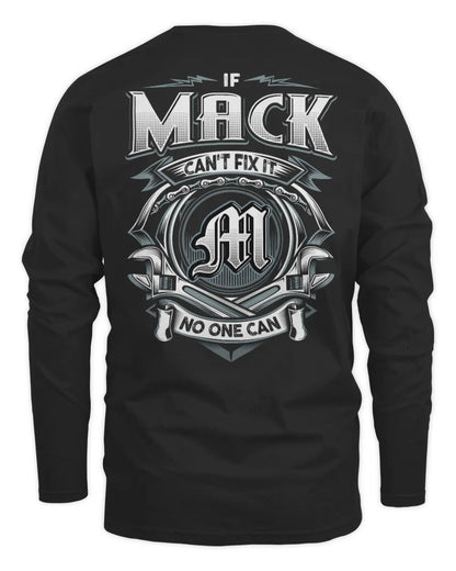 MACK AP81-K4-626 - Personalized Ahmed Quote Apparel “If Ahmed Can't Fix It, No One Can” - Men's Long Sleeved T-Shirt - Black