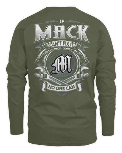MACK AP81-K4-626 - Personalized Ahmed Quote Apparel “If Ahmed Can't Fix It, No One Can” - Men's Long Sleeved T-Shirt - Military Green
