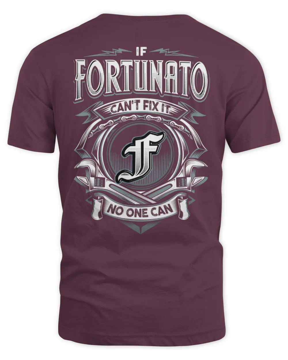 FORTUNATO AP81-K4-626 - Personalized Ahmed Quote Apparel “If Ahmed Can't Fix It, No One Can” - Unisex Standard T-Shirt - Maroon