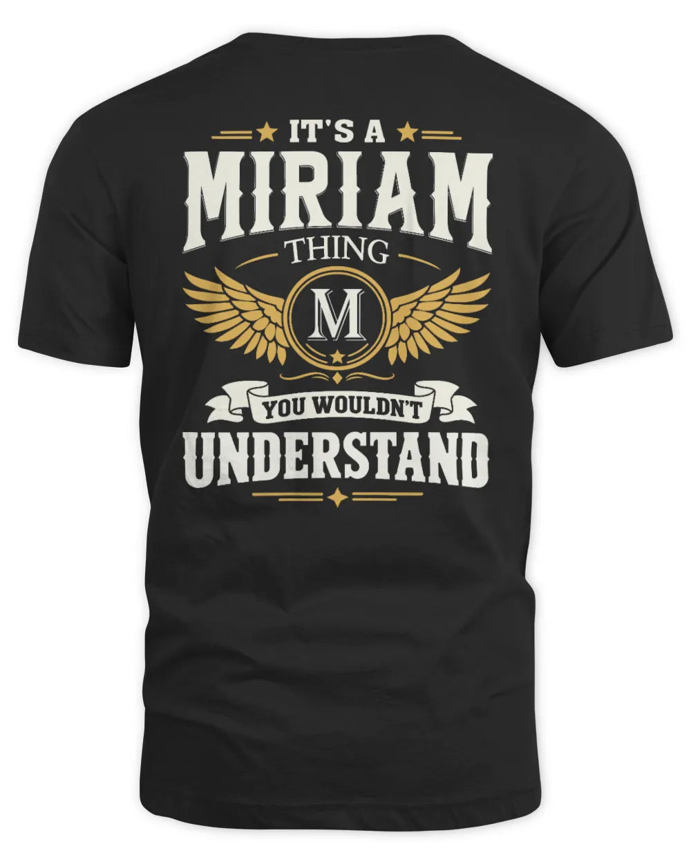 MIRIAM KT06-M008 It’s a [NAME] Thing – You Wouldn’t Understand | Personalized Vintage T-Shirt - Unisex Standard T-Shirt - Black