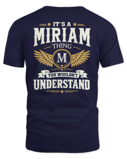 MIRIAM KT06-M008 It’s a [NAME] Thing – You Wouldn’t Understand | Personalized Vintage T-Shirt - Unisex Standard T-Shirt - Navy
