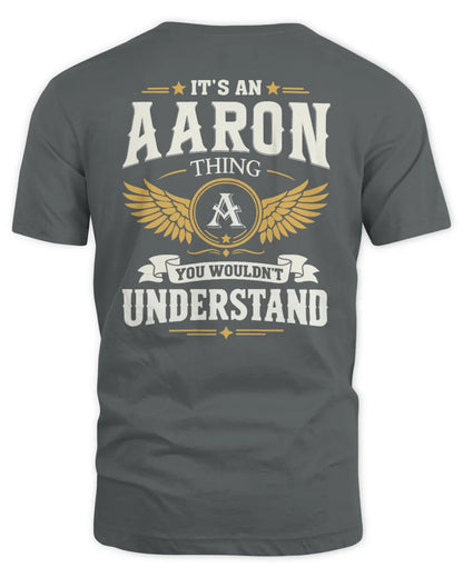 AARON KT06-M008 It’s a [NAME] Thing – You Wouldn’t Understand | Personalized Vintage T-Shirt - Unisex Standard T-Shirt - Charcoal