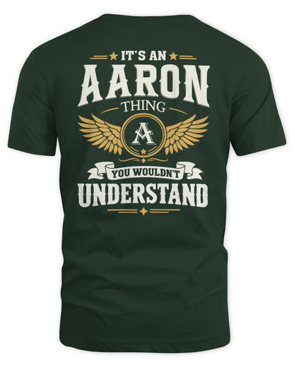 AARON KT06-M008 It’s a [NAME] Thing – You Wouldn’t Understand | Personalized Vintage T-Shirt - Unisex Standard T-Shirt - Forest Green