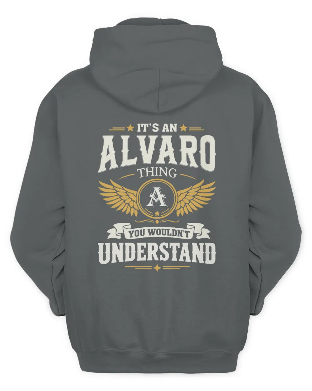 ALVARO KT06-M008 It’s a [NAME] Thing – You Wouldn’t Understand | Personalized Vintage T-Shirt - Unisex Hoodie - Charcoal