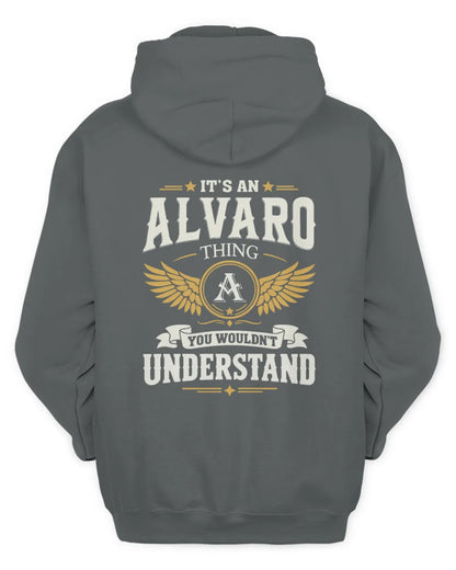 ALVARO KT06-M008 It’s a [NAME] Thing – You Wouldn’t Understand | Personalized Vintage T-Shirt - Unisex Hoodie - Charcoal