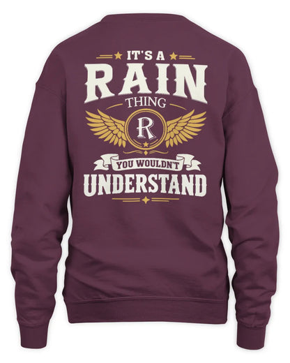 RAIN KT06-M008 It’s a [NAME] Thing – You Wouldn’t Understand | Personalized Vintage T-Shirt - Unisex Sweatshirt - Maroon