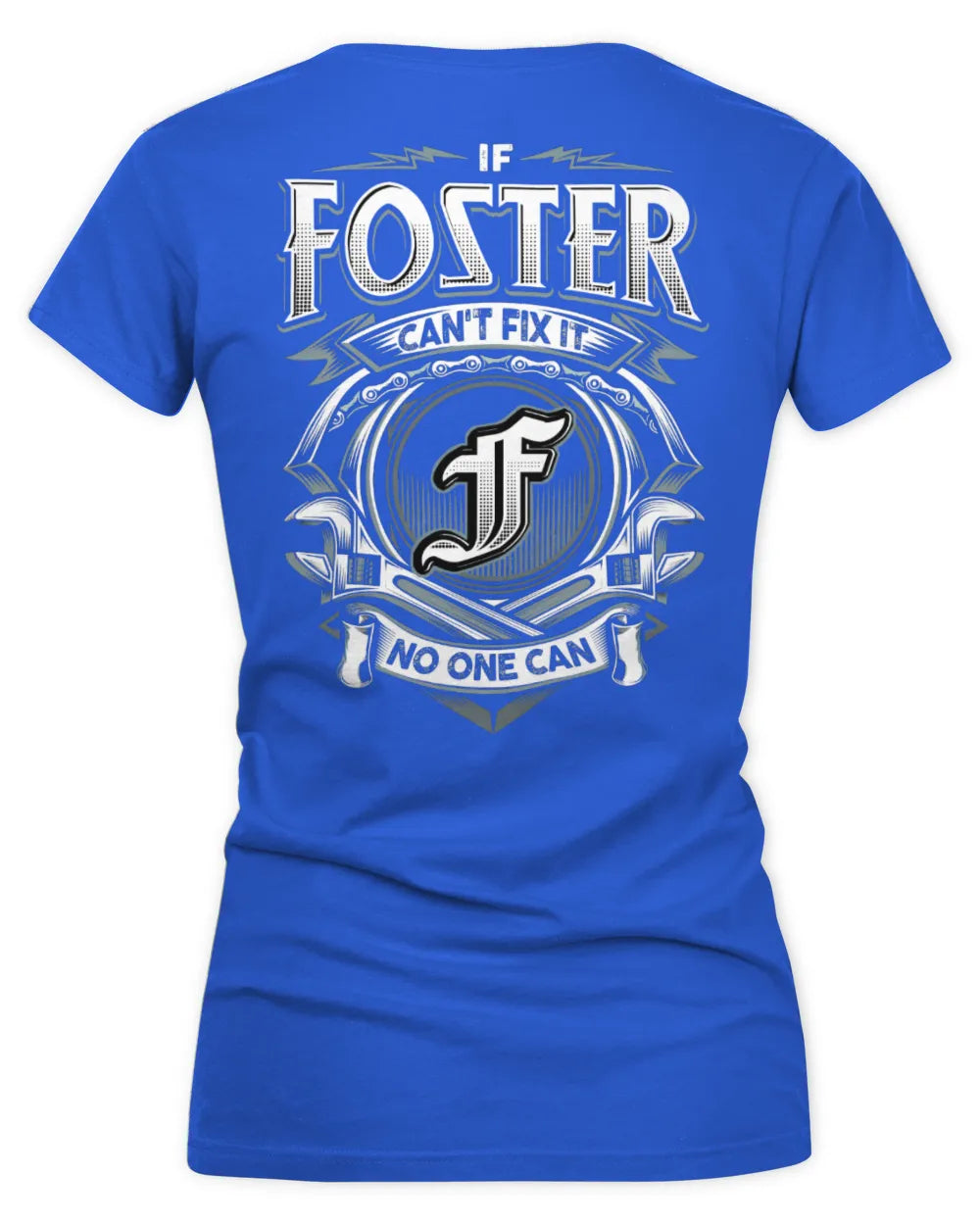 FOSTER AP81-K4-626 - Personalized Ahmed Quote Apparel “If Ahmed Can't Fix It, No One Can” - Women's V-Neck T-Shirt - Royal