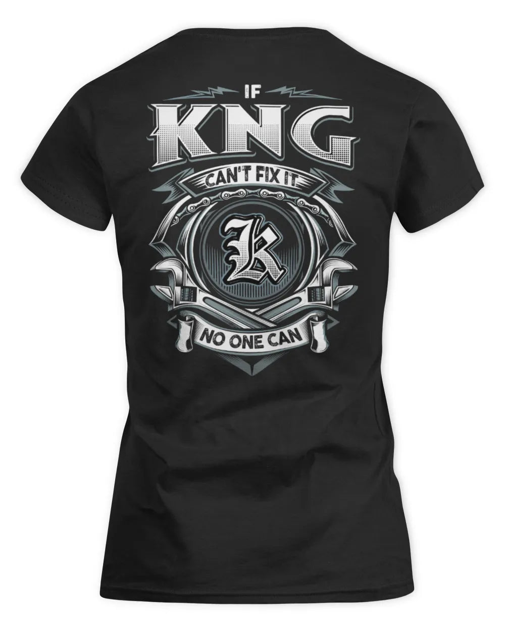 KNG AP81-K4-626 - Personalized Ahmed Quote Apparel “If Ahmed Can't Fix It, No One Can” - Women's Standard T-Shirt - Black