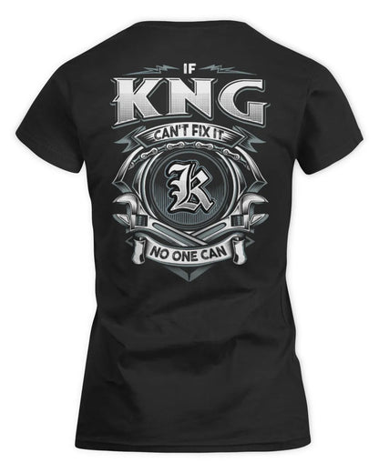 KNG AP81-K4-626 - Personalized Ahmed Quote Apparel “If Ahmed Can't Fix It, No One Can” - Women's Standard T-Shirt - Black