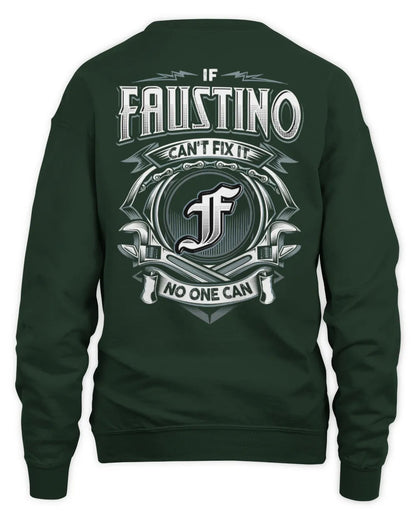 FAUSTINO AP81-K4-626 - Personalized Ahmed Quote Apparel “If Ahmed Can't Fix It, No One Can” - Unisex Sweatshirt - Forest Green