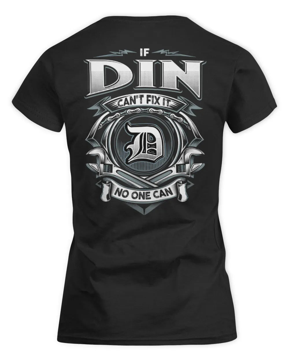 DIN AP81-K4-626 - Personalized Ahmed Quote Apparel “If Ahmed Can't Fix It, No One Can” - Women's Standard T-Shirt - Black