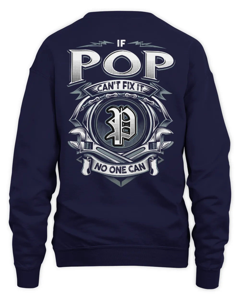 POP AP81-K4-626 - Personalized Ahmed Quote Apparel “If Ahmed Can't Fix It, No One Can” - Unisex Sweatshirt - Navy