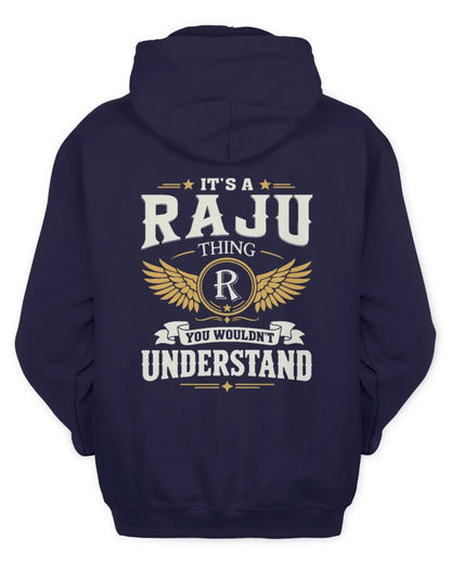 RAJU KT06-M008 It’s a [NAME] Thing – You Wouldn’t Understand | Personalized Vintage T-Shirt - Unisex Hoodie - Navy