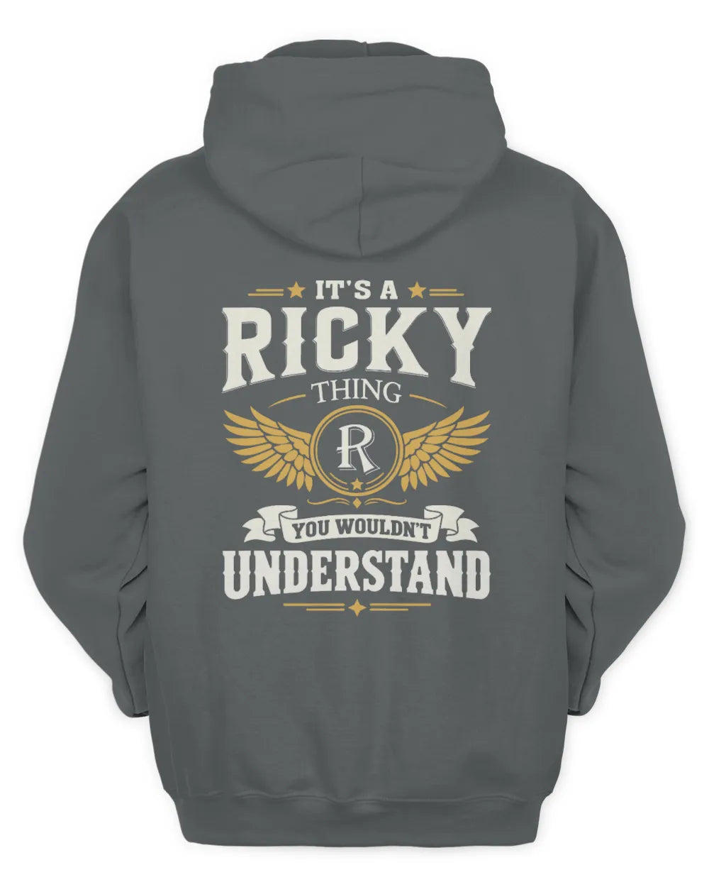RICKY KT06-M008 It’s a [NAME] Thing – You Wouldn’t Understand | Personalized Vintage T-Shirt - Unisex Hoodie - Charcoal