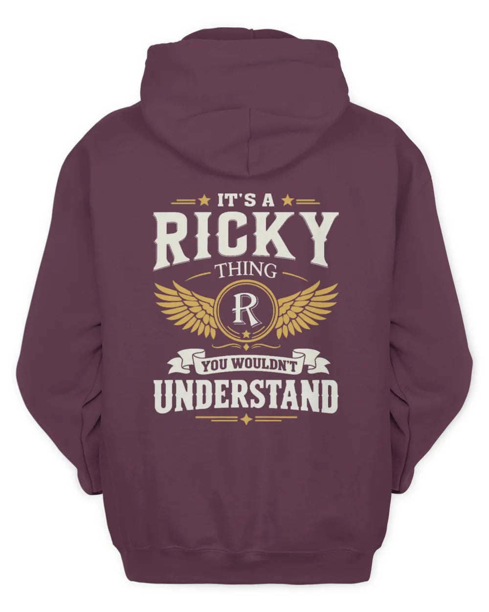RICKY KT06-M008 It’s a [NAME] Thing – You Wouldn’t Understand | Personalized Vintage T-Shirt - Unisex Hoodie - Maroon