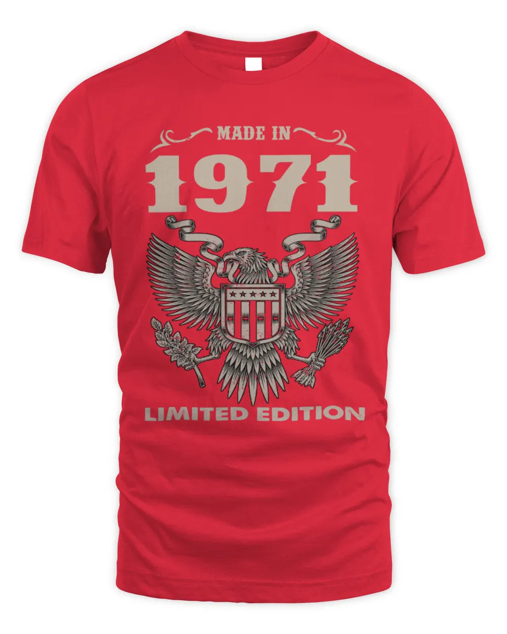 1971 HH89-K2 – Classic Birth Year Limited Edition T-Shirt - Unisex Standard T-Shirt - Red