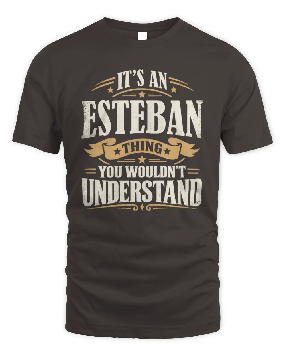 ESTEBAN P08 TH51 - Personalized “It’s a/an [NAME] Thing – You Wouldn’t Understand” Shirt - Unisex Standard T-Shirt - Dark Chocolate