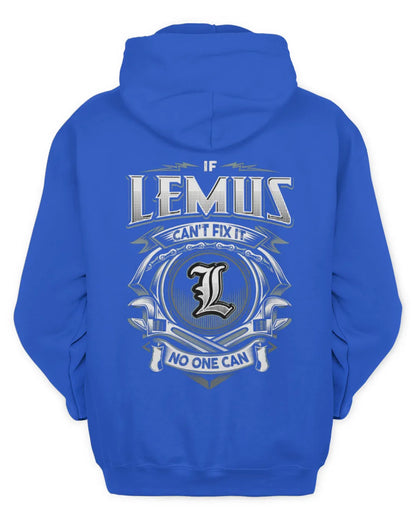 LEMUS AP81-K4-626 - Personalized Ahmed Quote Apparel “If Ahmed Can't Fix It, No One Can” - Unisex Hoodie - Royal