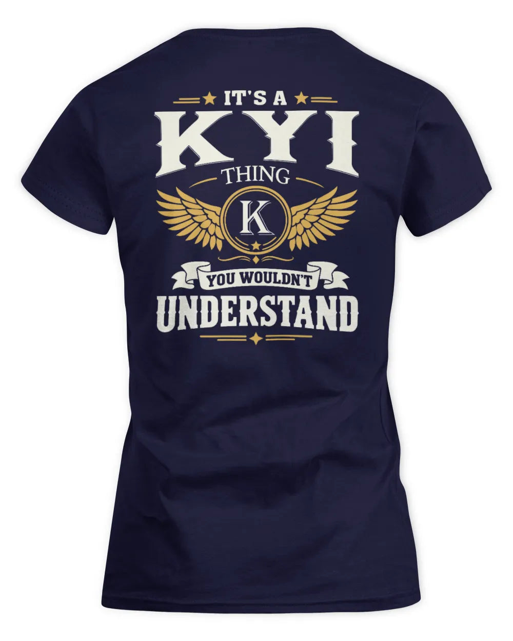 KYI KT06-M008 It’s a [NAME] Thing – You Wouldn’t Understand | Personalized Vintage T-Shirt - Women's Standard T-Shirt - Navy
