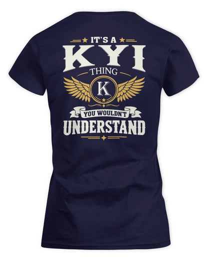 KYI KT06-M008 It’s a [NAME] Thing – You Wouldn’t Understand | Personalized Vintage T-Shirt - Women's Standard T-Shirt - Navy