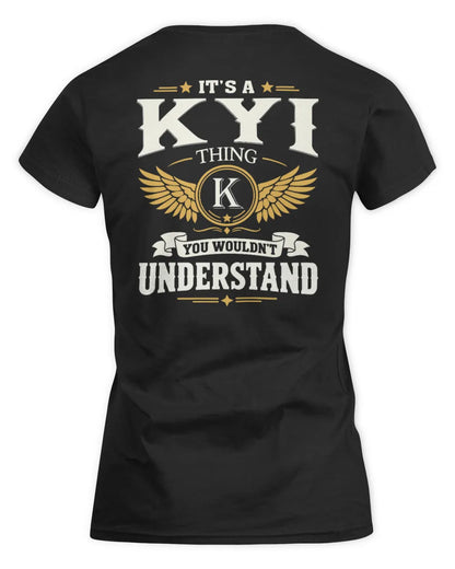 KYI KT06-M008 It’s a [NAME] Thing – You Wouldn’t Understand | Personalized Vintage T-Shirt - Women's Standard T-Shirt - Black