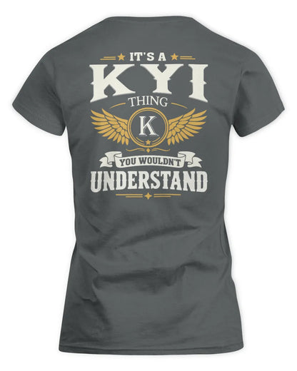 KYI KT06-M008 It’s a [NAME] Thing – You Wouldn’t Understand | Personalized Vintage T-Shirt - Women's Standard T-Shirt - Charcoal