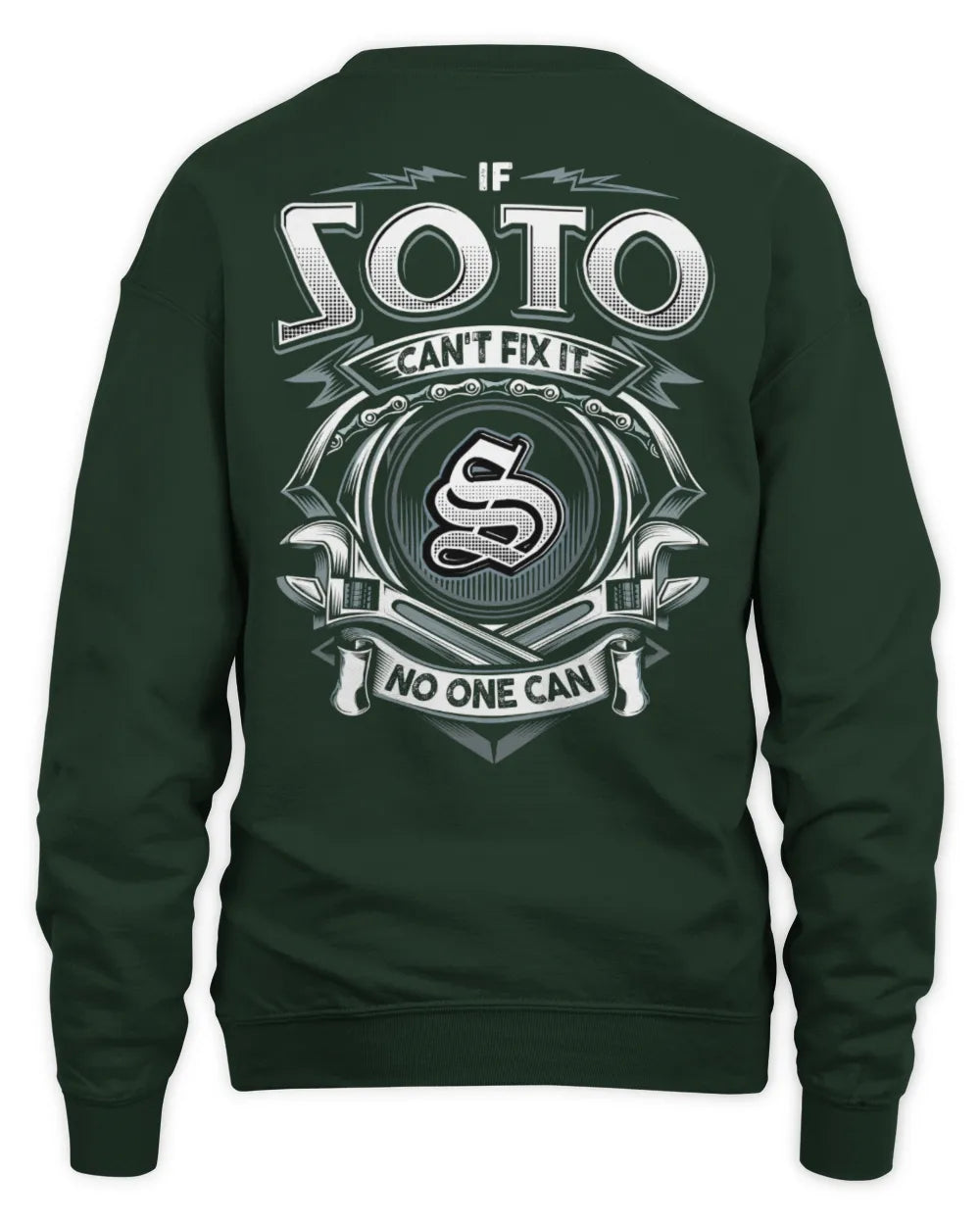 SOTO AP81-K4-626 - Personalized Ahmed Quote Apparel “If Ahmed Can't Fix It, No One Can” - Unisex Sweatshirt - Forest Green