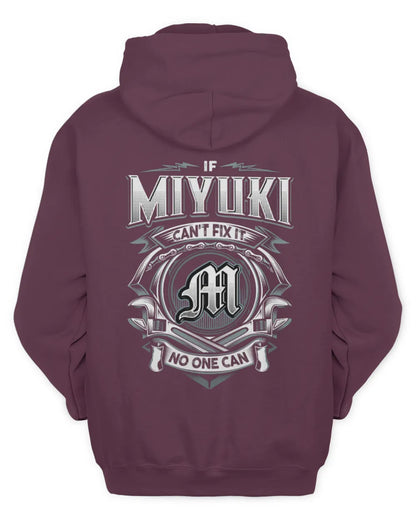 MIYUKI AP81-K4-626 - Personalized Ahmed Quote Apparel “If Ahmed Can't Fix It, No One Can” - Unisex Hoodie - Maroon